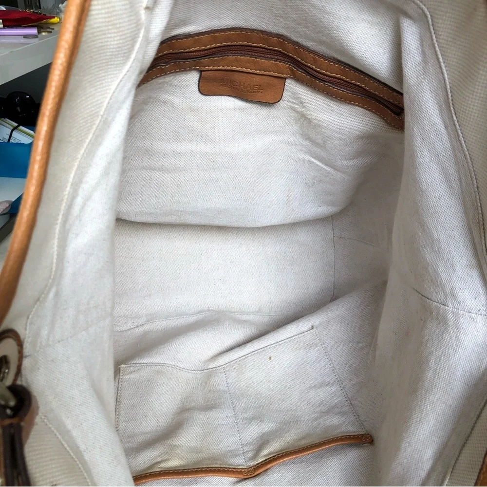 Michael Kors Large Tote Shoulder Bag Ivory